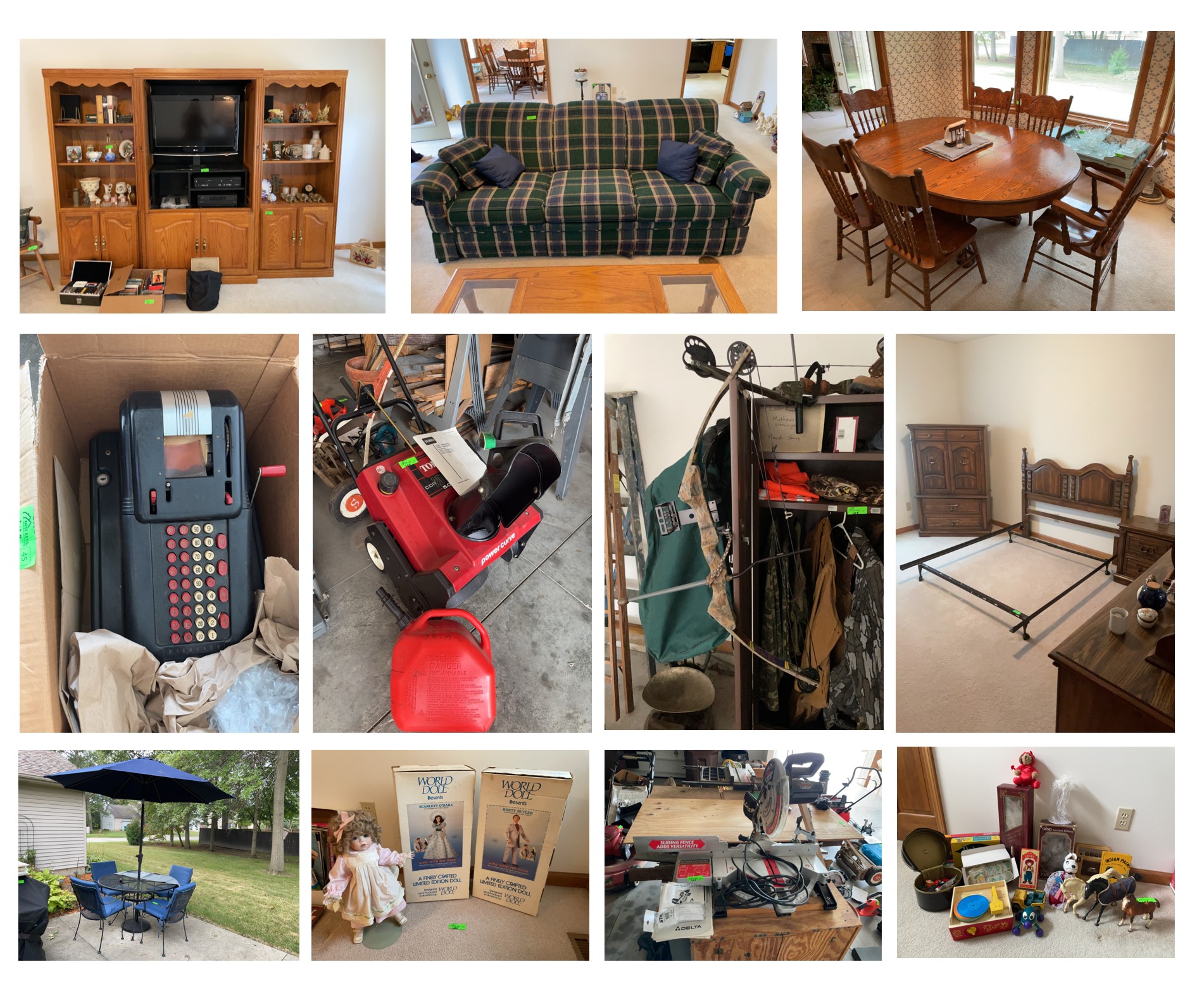 Antique and Household Furniture, Vintage Cash Register & Organ, Collectible Dolls and Vinyl Records, Power and Hand Tools and More