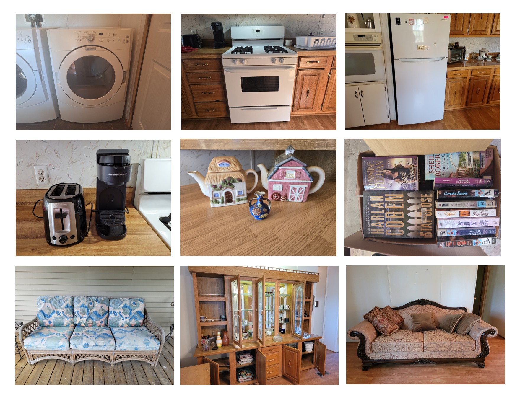 Appliances, Household Furniture & Decor, Kitchenware's, Collectible Tea Pots, Large Collection of Books
